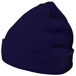 DonDon Mütze Herren Mütze Damen Wintermütze Beanie klassisches Design Navyblau von DonDon