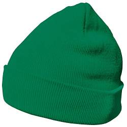 DonDon Mütze Herren Mütze Damen Wintermütze Beanie klassisches Design grün von DonDon