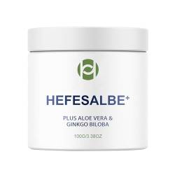 Aktiv Hefesalbe 100g,Hefesalbe Mit Biloba,Yeast Ointment zum Einreiben trockener Haut,Hefesalbe für alle Hauttypen Frauen Männer (1 Stück, 100g) von DonDown