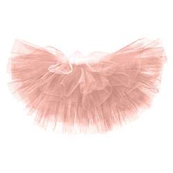 Tüllrock Kostüm Damen,Karneval Festival Sexy Tutu Röcke Ballerina Tüllröcken,Superkurzer Puffy Layered Tulle Tütü Puff Petticoat,6 Lagen Faschings Tüllröcke,Tanz Performance Röcke (Roségold, S) von DonDown