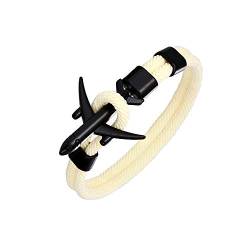 DonJordi Armband Flugzeug Beige (schwarzes Flugzeug) 19 cm Länge von DonJordi