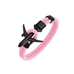 DonJordi Armband Flugzeug Pink (schwarzes Flugzeug) 21 cm Länge von DonJordi