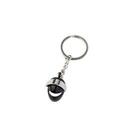 DonJordi Schlüsselanhänger Helm für Motorradfahrer & Biker (schwarz) von DonJordi