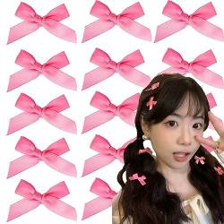 20 Stück rosa Schleifen-Haarspangen für Mädchen, niedliche Schleife, Haarspangen für Damen, Y2k Haarschmuck für Mädchen von DonLeeving