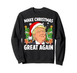Trump Make Christmas Great Again Ugly Christmas Sweater Sweatshirt von Donald Trump Christmas Apparel Co.