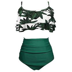 DondPO Damen Bikini Set Bikini Bademode Bandeau High Waist Bikinihose Zweiteiliger Badeanzug Swimsuit Nue 2022 New von DondPO