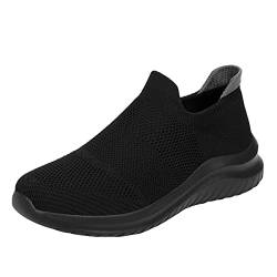 DondPO Sommerschuhe Damen Leicht Weiß rutschfest Sportschuhe Walkingschuhe Mesh 43 Weich Barfußschuhe Slip On Sneaker Atmungsaktive 38 Bequeme Slip-On-Sneaker Turnschuhe von DondPO