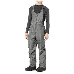 DondPO Thermohose Herren wasserdichte Taschen Reisen Motorradhose Schneehose Gefüttert Winter Orangene Snowboardhose Cargohose Wanderhose Hosenträger Winddicht Warm Kletterhose Skihose von DondPO