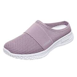 Hausschuhe Damen Sommer Atmungsaktiv Clogs Luftkissen Pantoletten Schuhe Rutschfest Orthopädische Freizeitschuhe Outdoor Gesundheitsschuhe Herren Bequeme mit Fussbett Schlupfschuhe Slip On Schuhe von DondPO