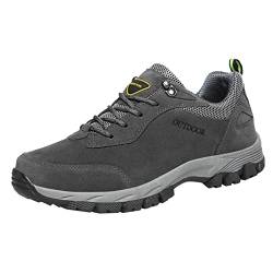 Herren Trekkingschuhe, High Rise Atmungsaktive Abriebfest Barfußschuhe Herren Schuhe rutschfeste Bergsteigen Wasserdicht Hiking Shoes Wanderschuhe Dämpfung Unisex Leicht Bergschuhe Outdoorschuhe von DondPO