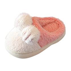 Kindergarten Hausschuhe Mädchen, Jungen Winter Kuschel Fussbettpantoffel Hausschuhe Mädchen Kinder Warme Slippers Kinderhausschuhe Pantoffeln 31 33 28 Weiche Plüsch Filzhausschuhe Hauspatschen von DondPO