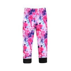 Leggings Kinder High Waist Blümchen Winter Thermohose Leggings 146 Dick Warm Jeggings Thermoleggings Sportleggins Jungen Gefütterte Mädchen Seamless Tights Trainingshose von DondPO