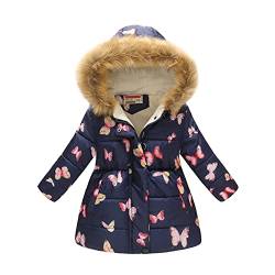 Winterjacke Jungen 134, Outdoor Kapuze Kinder Softshelljacke Wintermantel Leichte Winter 128 Daunenjacken Kapuzenjacke Winterjacke Warm Jungen Mädchen Übergangsjacke Steppjacke von DondPO