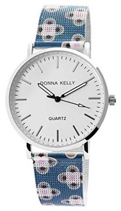 Donna Kelly Damenuhr Muster Grafik Meshband Analog Quarz Armbanduhr von Donna Kelly