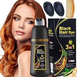 Donubiiu Chao Canas Shampoo Super Bonita, Super Bonita Chao Canas Y Tratamiento, Black Hair Dye Shampoo 3 in 1, Herbal Hair Dye Shampoo 3 In 1, Hair Dye Shampoo for Women and Men (Purple) von Donubiiu