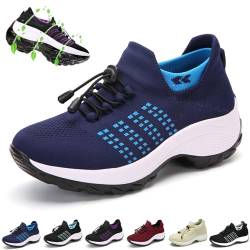 Donubiiu OrthoFit Bergexperten Schuhe, Komfortschuhe für Damen und Herren, Orthofit Ergonomische Schuhe, Orthofit Schuhe Damen, Orthofit Komfortschuhe Für Frauen (Blau,37) von Donubiiu