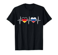 Deutschland Russland Russisch Flaggen Flagge Fahnen Russen T-Shirt von Doppelte Staatsbürgerschaft Kleidung und Geschenke