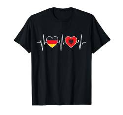 Deutschland & Albanien Albanisch Flagge Flaggen T-Shirt von Doppelte Staatsbürgerschaft Kleidung und Geschenke