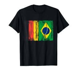 Deutschland und Brasilien Deutsch Brasilianische Flaggen T-Shirt von Doppelte Staatsbürgerschaft Kleidung und Geschenke