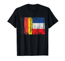 Deutschland und Frankreich France Französisch Fahne Flaggen T-Shirt von Doppelte Staatsbürgerschaft Kleidung und Geschenke