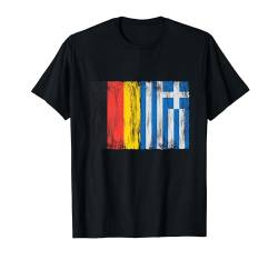 Deutschland & Griechenland Griechisch Flagge Flaggen T-Shirt von Doppelte Staatsbürgerschaft Kleidung und Geschenke