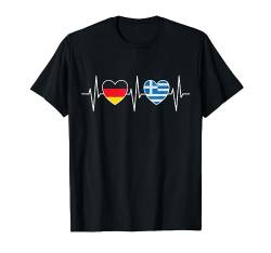 Deutschland und Griechenland Griechisch Hellas Fahne Flaggen T-Shirt von Doppelte Staatsbürgerschaft Kleidung und Geschenke