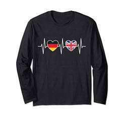 Deutschland und Großbritannien Königreich UK Fahne Flaggen Langarmshirt von Doppelte Staatsbürgerschaft Kleidung und Geschenke