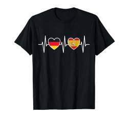 Deutschland und Spanien Deutsch Spanisch Spain Fahne Flaggen T-Shirt von Doppelte Staatsbürgerschaft Kleidung und Geschenke