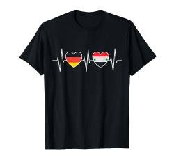 Deutschland und Syrien Germany Syria Flaggen Fahnen T-Shirt von Doppelte Staatsbürgerschaft Kleidung und Geschenke