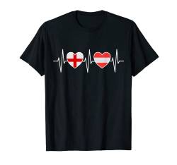 England und Österreich Österreichische Fahne Flaggen T-Shirt von Doppelte Staatsbürgerschaft Kleidung und Geschenke