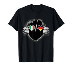 Italien und Deutschland Deutsche Fahne Flaggen T-Shirt von Doppelte Staatsbürgerschaft Kleidung und Geschenke