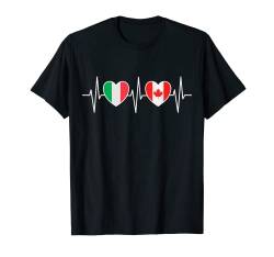 Italien und Kanada Kanadische Fahne Flaggen T-Shirt von Doppelte Staatsbürgerschaft Kleidung und Geschenke