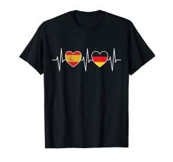 Spanien und Deutschland Deutsche Fahne Flaggen T-Shirt von Doppelte Staatsbürgerschaft Kleidung und Geschenke