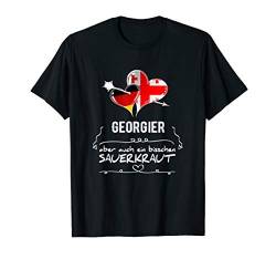 Deutschland und Georgien doppelte Staatsbürgerschaft T-Shirt von Doppelte Staatsbürgerschaft Lustige Integration