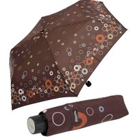 doppler® Taschenregenschirm Super-Mini Havanna Damen - Party-Rings, besonders leichter und kleiner Schirm, passt in jede Tasche von Doppler