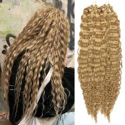 Tiefe Welle Masse Häkeln Haarverlängerungen für Frauen 120 G/Stück 76 CM 30 Zoll Synthetische Lange Wasser Wellig Twist Haar 5 Stück #27 von Doren