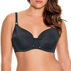 DORINA Damen Bügel Bikinioberteil, Fiji Curves Bikini Top , Gr. 75F (Herstellergröße: 34E), schwarz von Dorina