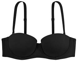 Dorina Women's Michelle Balcony 1/2 Cup with Wire Regular Fit Lingerie Bra - D17193 - Black - 70A von Dorina