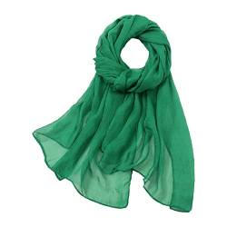 Dorjuli Damen Schal Stola Halstuch Sommerschals- Einfarbig Schal Eleganter Boho Schulter-Tuch Schals für Frauen Leichter Seidenschals Damen eide Leicht Seidentuch Bandana von Dorjuli