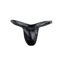 Dorjuli Unterhosen Herren Boxer Männer String Thong Unterwäsche Erotische Unterwäsche für Mann Thong Sport Jockstrap Lackleder Sport G-String Transparent Low-Rise Unterwäsche von Dorjuli