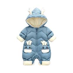 DorkasDE Baby Strampler Schneeanzug Junge Mädchen Overall Jumpsuit Winter Babykleidung mit Kapuze von DorkasDE