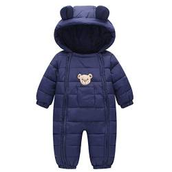 DorkasDE Baby Strampler Schneeanzug Junge Mädchen Overall Jumpsuit Winter Babykleidung mit Kapuze von DorkasDE