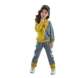 DorkasDE Kinder Mädchen Trainingsanzug Freizeit Sport Anzug Herbst Pullover und Hose von DorkasDE