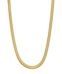 Schlangenkette Damen Halskette aus 316L Edelstahl 18 K gold vergoldet Choker, 40-42-45 cm Länge, verstellbar Schmuck wasserfest Kette Geschenk für Damen von Dorosé