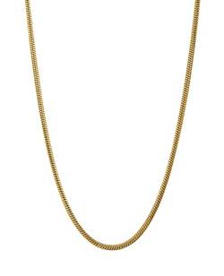 Schlangenkette Damen Halskette aus 316L Edelstahl 18 K gold vergoldet Choker, 40-45 cm Länge, verstellbar Schmuck wasserfest Kette Geschenk für Damen, von Dorosé