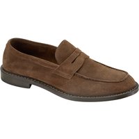 Doucal's Handgefertigte Penny Loafer aus Veloursleder von Doucal's