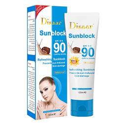 Sonnenschutz Für Das Gesicht SPF90 PA+++ Wasserfeste, Nicht Fettende Sonnenschutzlotion, Leichter Sonnenschutz Für Den Körper, Concealer, Aufhellender, Isolierender Sonnenschutz, 100 Ml von Dous