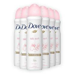 6er Pack - Dove Women Deospray - Talc Soft - 150ml von Dove