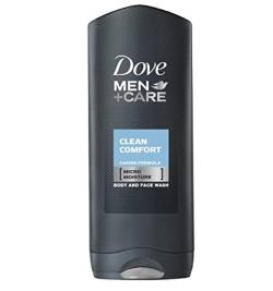 DOVE Duschgel Men + Care "Clean Comfort" - 6er Pack (6 x 400ml) von Dove