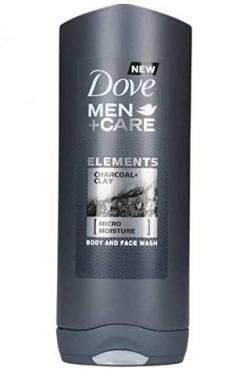 DOVE Duschgel Men + Care "Elements Charcoal + Clay" - 6er Pack (6 x 400ml) von Dove